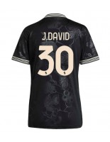 Juventus Jonathan David #30 Tredjedrakt Dame 2025-26 Korte ermer